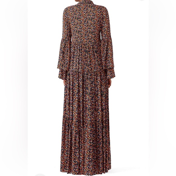 🌸 Free People Charolette Maxi Dress XS Boho Floral Long Sleeve Flowy 🌸 - Picture 2 of 5